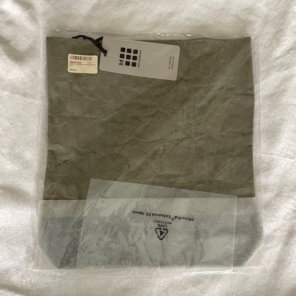 Moleskine The Go Shopper Black and Grey Minimalist Tote Bag, NWT. - Picture 8 of 11